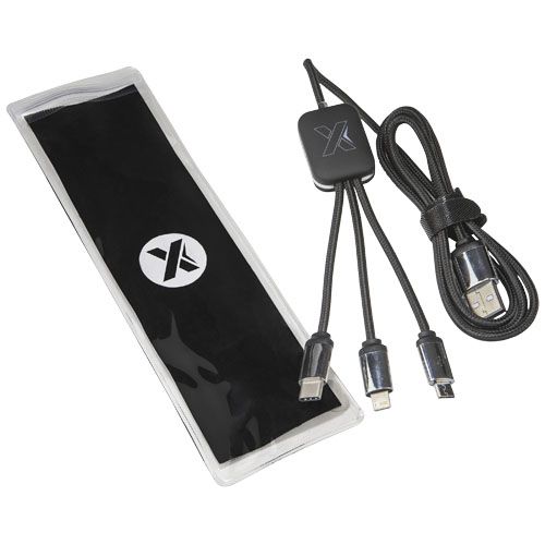 azul/negro SCX.design C17 easy to use light-up cable retroiluminado