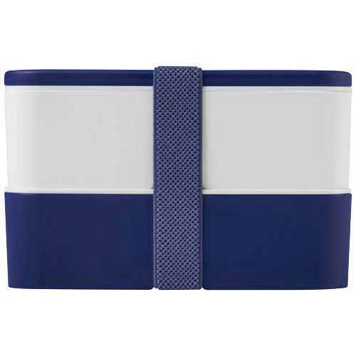 blanco/azul Fiambrera de doble capa