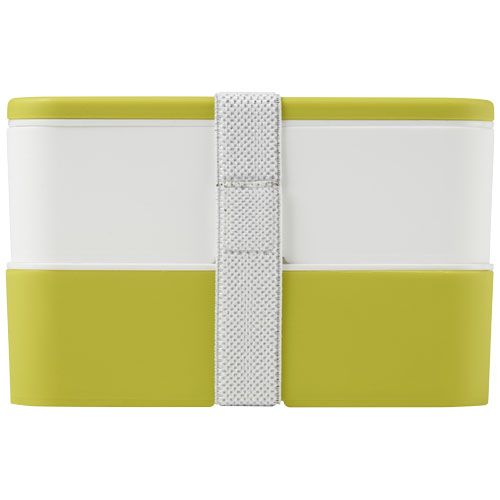 verde lima/blanco Fiambrera doble de 700+700 ml