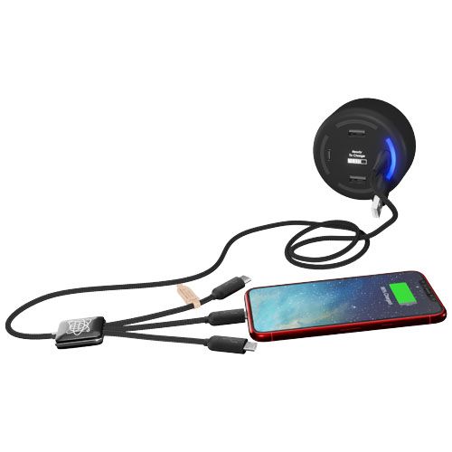 Cargador doméstico inteligente con logotipo retroiluminado 