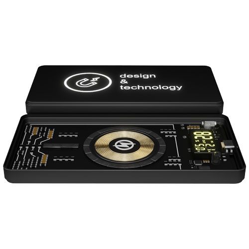 black Batería externa inalámbrica magnética de 5000 mAh y 5 W
