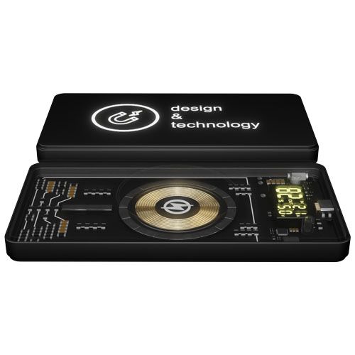 black Batería externa inalámbrica magnética de 5000 mAh y 5 W