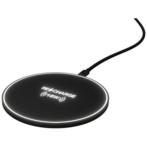 Base de carga inalámbrica de 15 W con logotipo retroiluminado 
