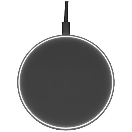 black Base de carga inalámbrica de 15 W con logotipo retroiluminado
