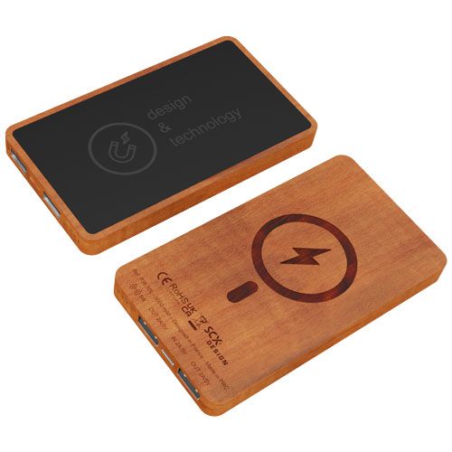 Batería externa inalámbrica magnética de 5000 mAh y 5 W 