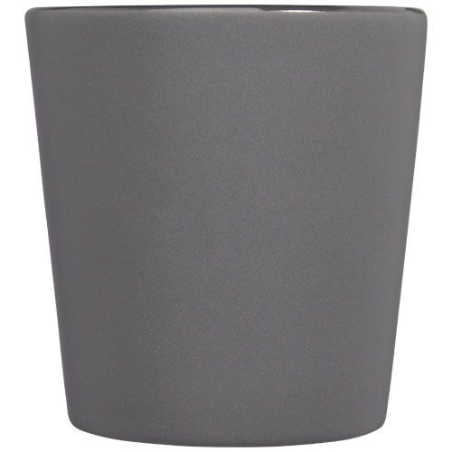gris mate Taza de cerámica de 280 ml