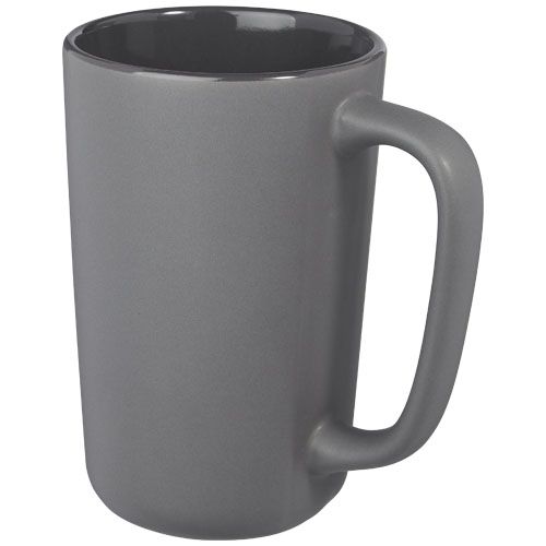 gray Taza de cerámica de 480 ml