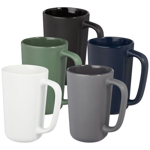 gray Taza de cerámica de 480 ml