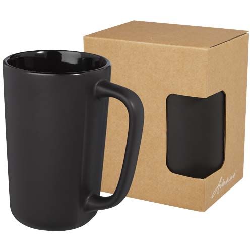 black Taza de cerámica de 480 ml