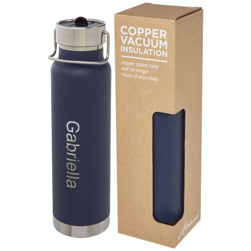 Bidón deportivo de 750 ml con aislamiento al vacío de cobre 