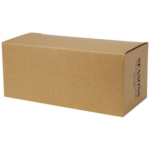 Dos tazas de vidrio de doble pared de 250 ml con posavasos de bambú 