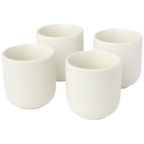 white Cuatro tazas de expreso de 90 ml