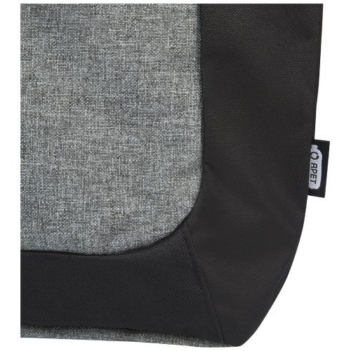negro/gris chiné Bolsa Tote reciclada GRS en dos tonos con cremallera de 15 L