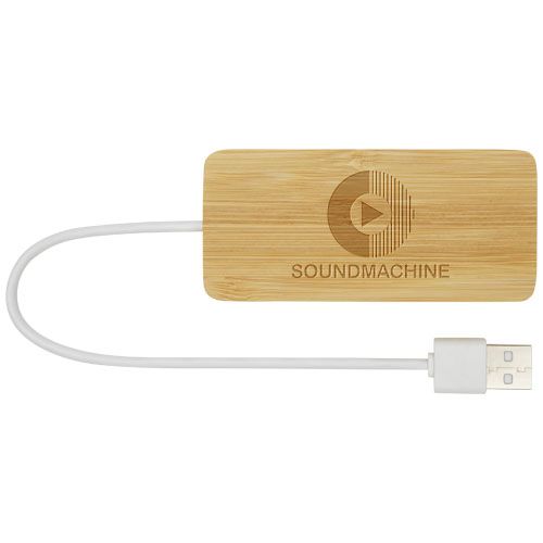 natural Hub USB de bambú
