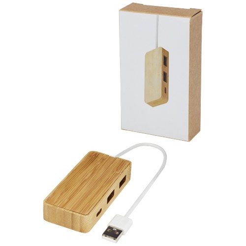natural Hub USB de bambú