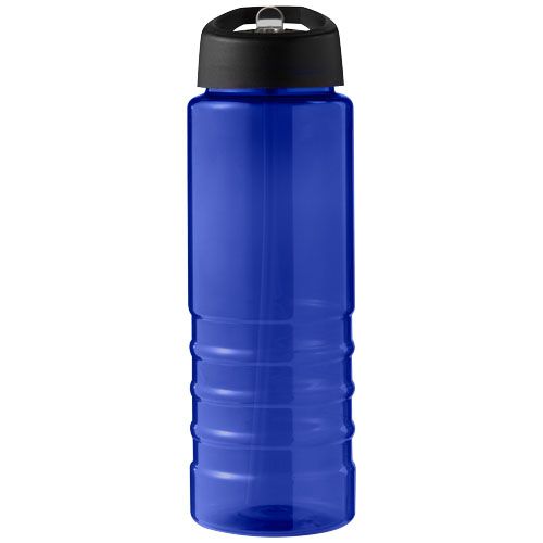 azul/negro Bidón deportivo con tapa con boquilla de 750 ml