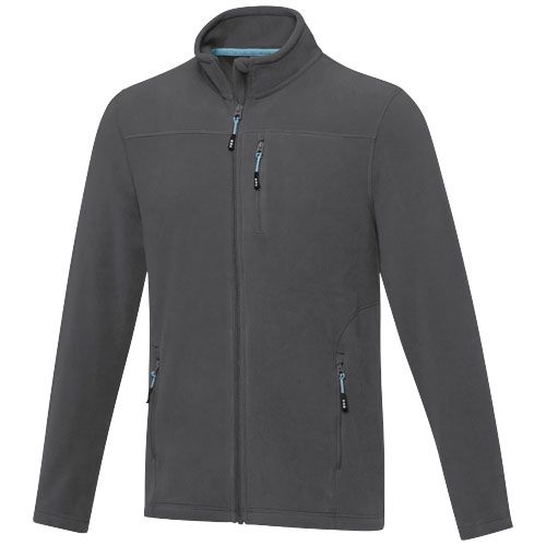 Veste Amber pour homme en polaire recyclée GRS entièrement zippée personnalisée