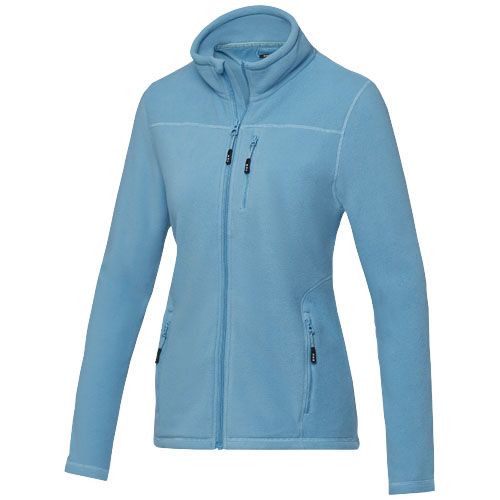 turquesa clásico Chaqueta polar con cremallera entera reciclada GRS para mujer