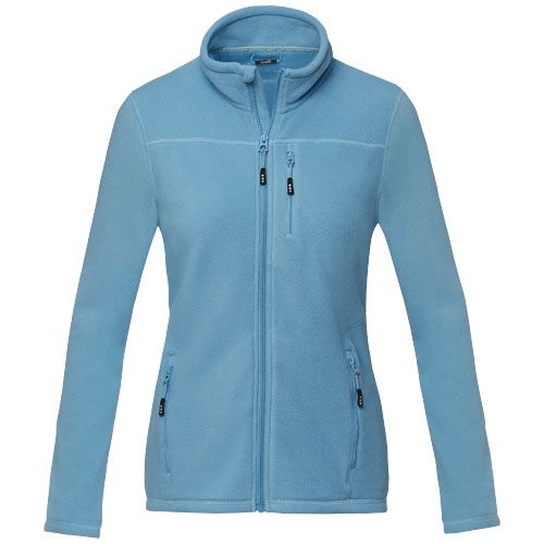 turquesa clásico Chaqueta polar con cremallera entera reciclada GRS para mujer