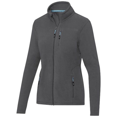 gris tormenta Chaqueta polar con cremallera entera reciclada GRS para mujer