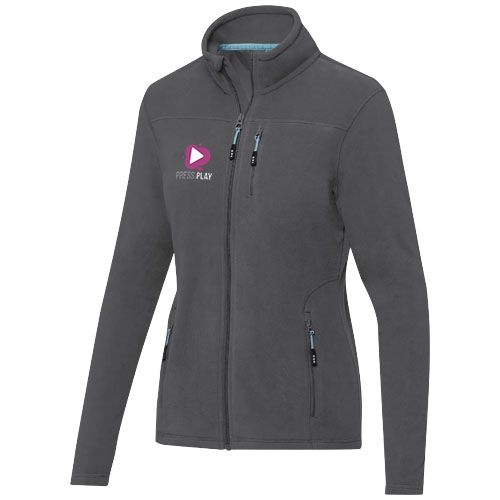 gris tormenta Chaqueta polar con cremallera entera reciclada GRS para mujer