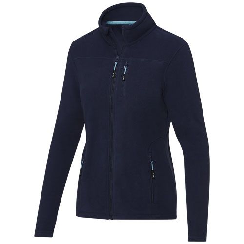 azul marino Chaqueta polar con cremallera entera reciclada GRS para mujer