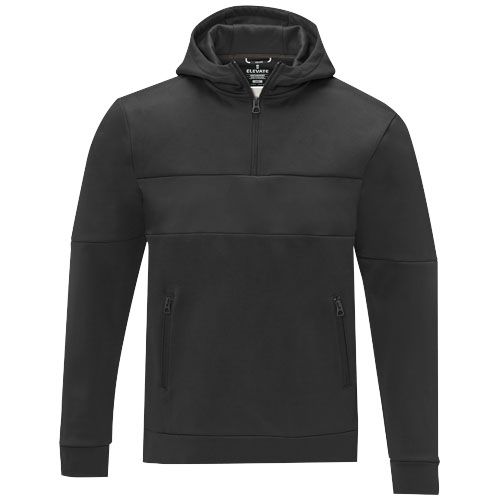 Jersey anorak con capucha con media cremallera para hombre 