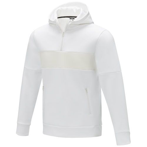 JERSEY ANORAK CON CAPUCHA CON MEDIA CREMALLERA PARA HOMBRE 