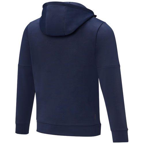 azul marino Jersey anorak con capucha con media cremallera para hombre