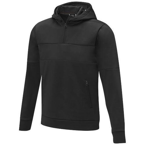 JERSEY ANORAK CON CAPUCHA CON MEDIA CREMALLERA PARA HOMBRE