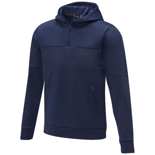 JERSEY ANORAK CON CAPUCHA CON MEDIA CREMALLERA PARA HOMBRE 