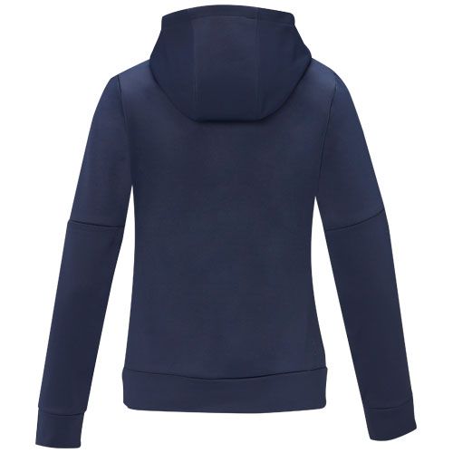 azul marino Sudadera anorak con capucha con media cremallera para mujer