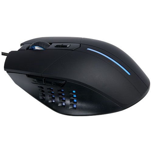 black Ratón gaming RGB