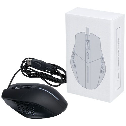 black Ratón gaming RGB