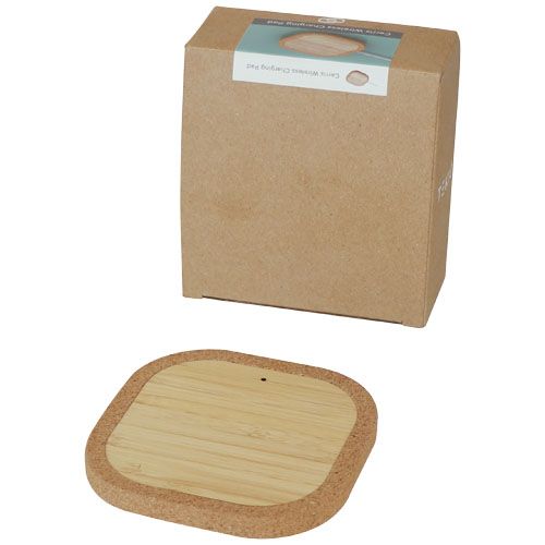 Base de carga inalámbrica de 15 W de corcho 