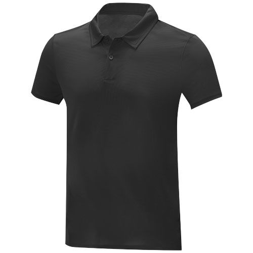 black Polo Cool fit de manga corta para hombre de 105 g/m² Deimos