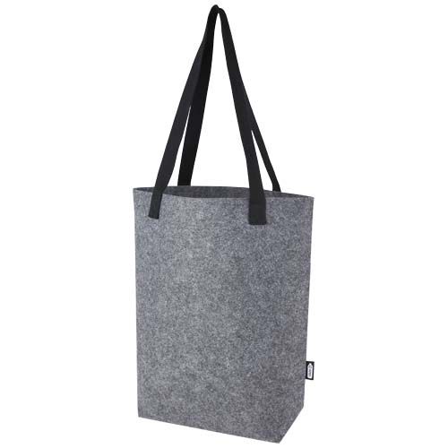 Bolsa Tote de fieltro reciclado GRS con fondo ancho de 12 L 