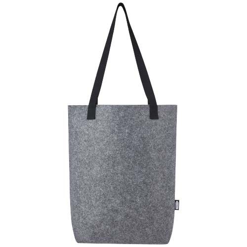 Bolsa Tote de fieltro reciclado GRS con fondo ancho de 12 L 