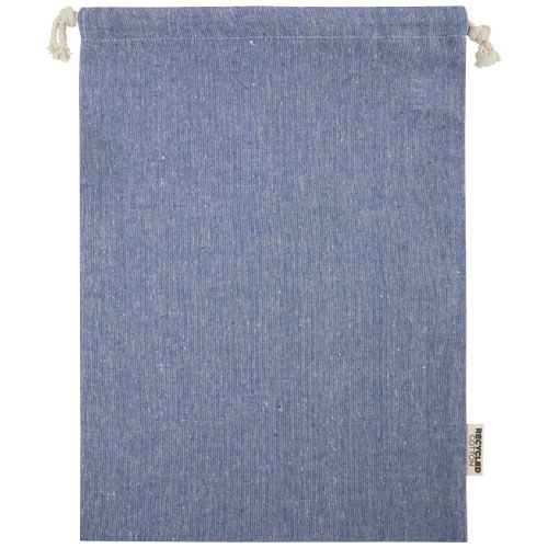 Bolsa de regalo grande de 4 l de algodón reciclado GRS de 150 g/m² 