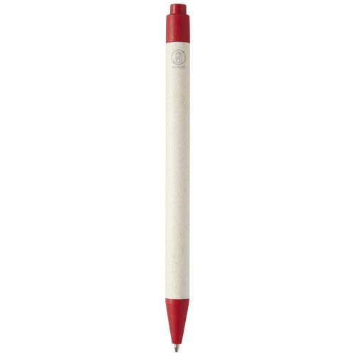 red Bolígrafo fabricado con cartones de leche recilados