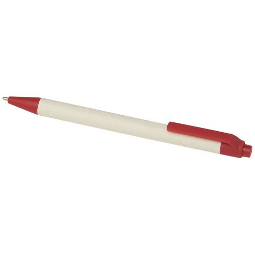 red Bolígrafo fabricado con cartones de leche recilados