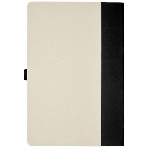 black Set de libreta de referencia de tamaño A5 y bolígrafo fabricados con cartones de leche reciclados