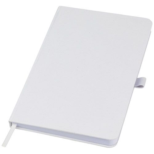 white Libreta de tapa dura de papel arrugado
