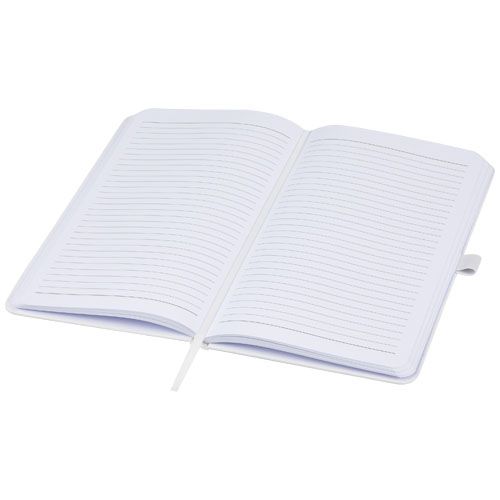 white Libreta de tapa dura de papel arrugado