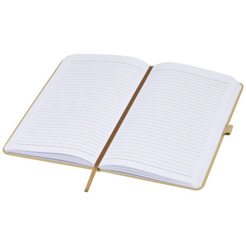 oliva Libreta de tapa dura de papel arrugado