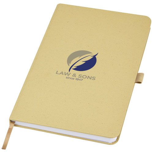 oliva Libreta de tapa dura de papel arrugado