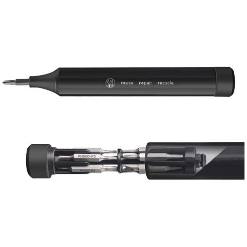 black Juego de destornilladores todo en uno de 10 piezas