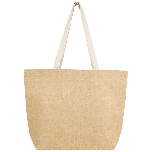Bolsa Tote isotérmica de yute de 300 g/m² de 12 L 
