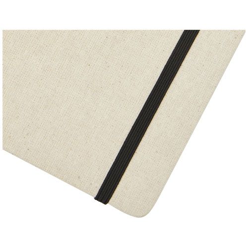 natural/negro Libreta de tapa dura de algodón orgánico