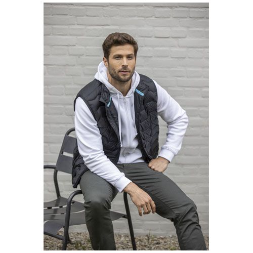 azul marino Chaleco aislante de material reciclado GRS para hombre